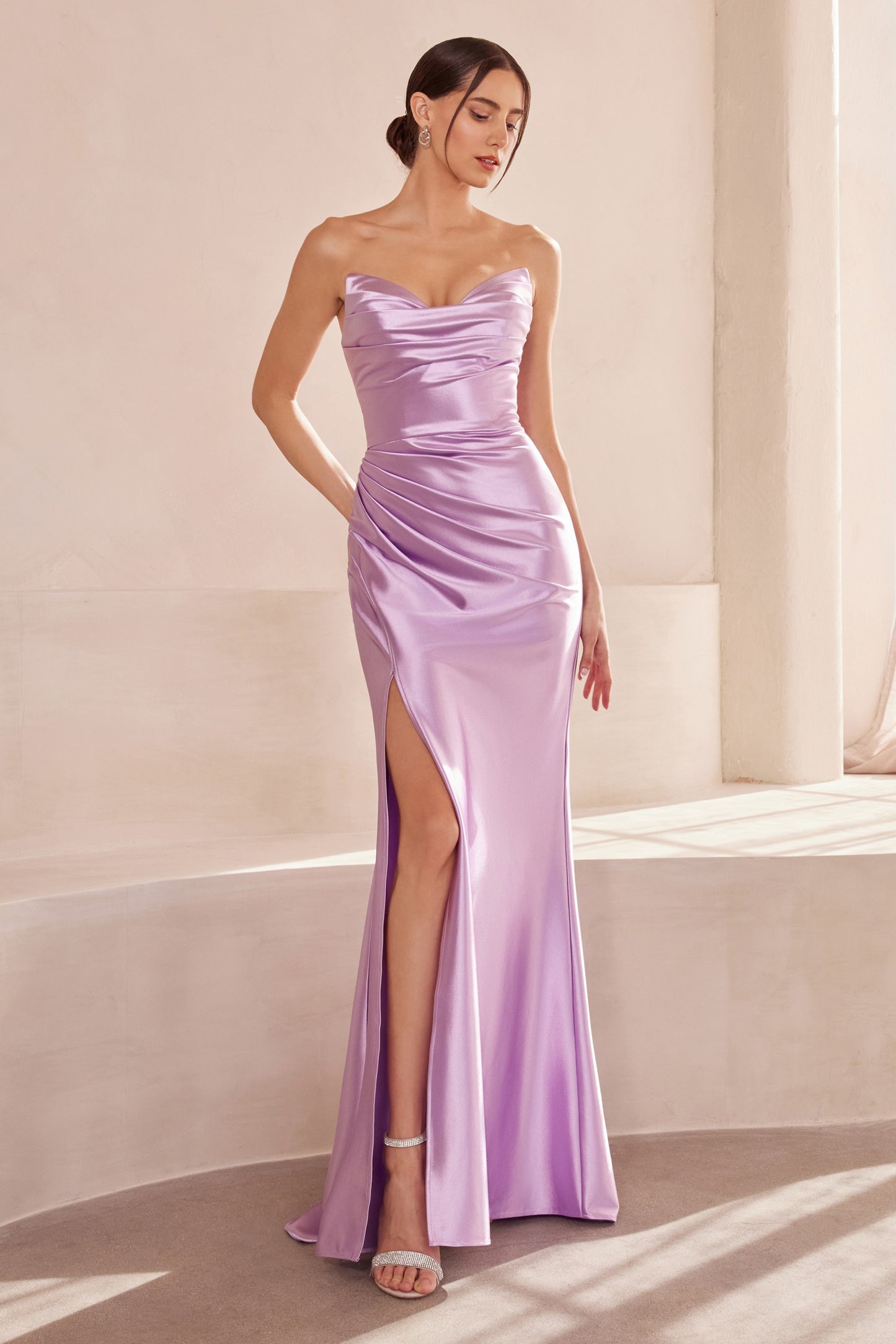 Lianna Satin Maxi Dress MAT704
