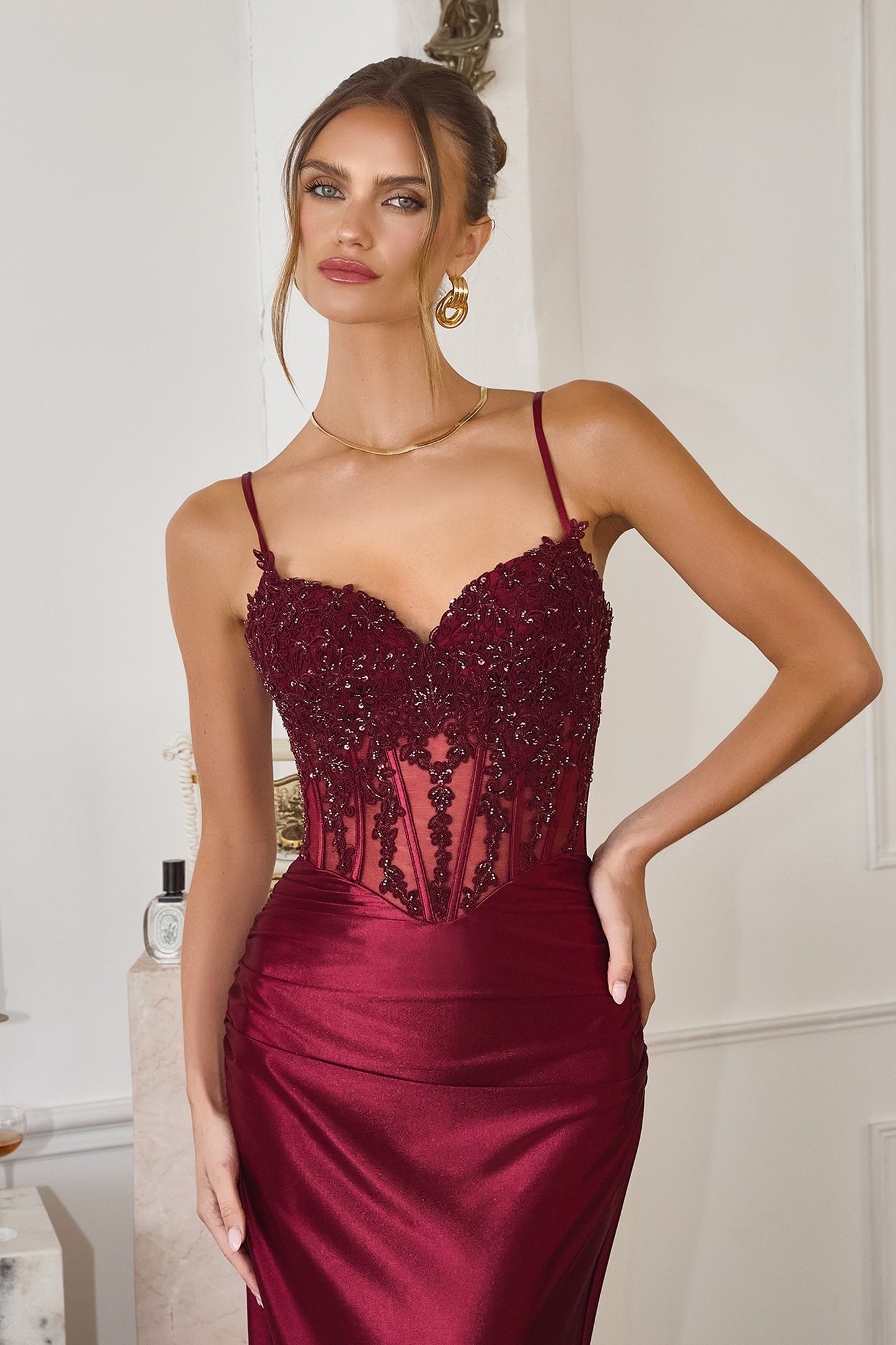 Gaia Embellished Corset Dress MAT819