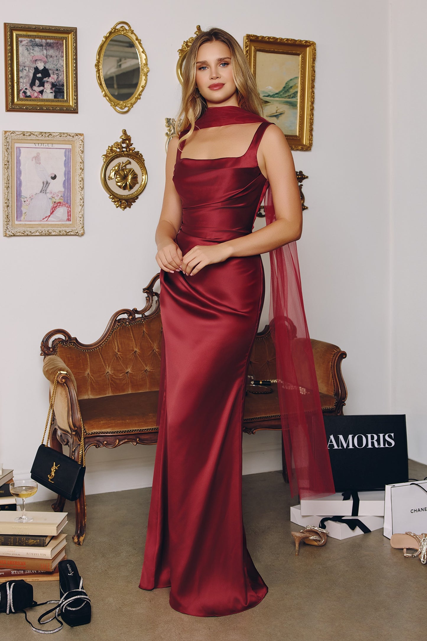 Addison Satin Maxi Dress MAT729-30