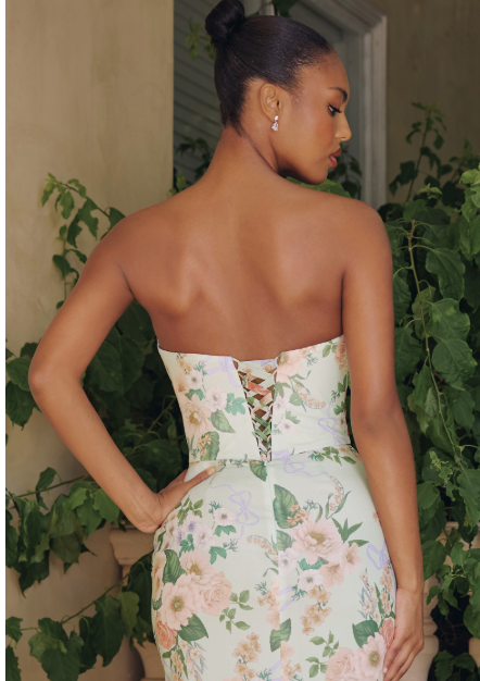 Emelie Floral Chiffon Maxi Dress