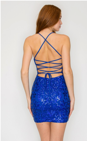 Hologram Sequin Bodycon Mini
